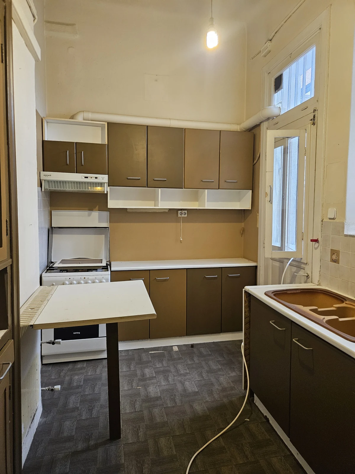 Second floor, current condition — existing kitchen